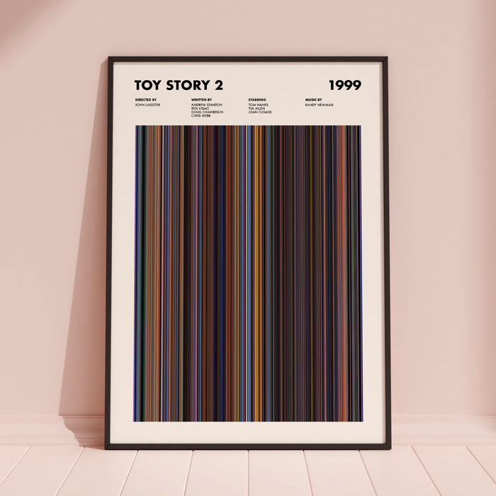 Toy Story 2 Movie Barcode Poster