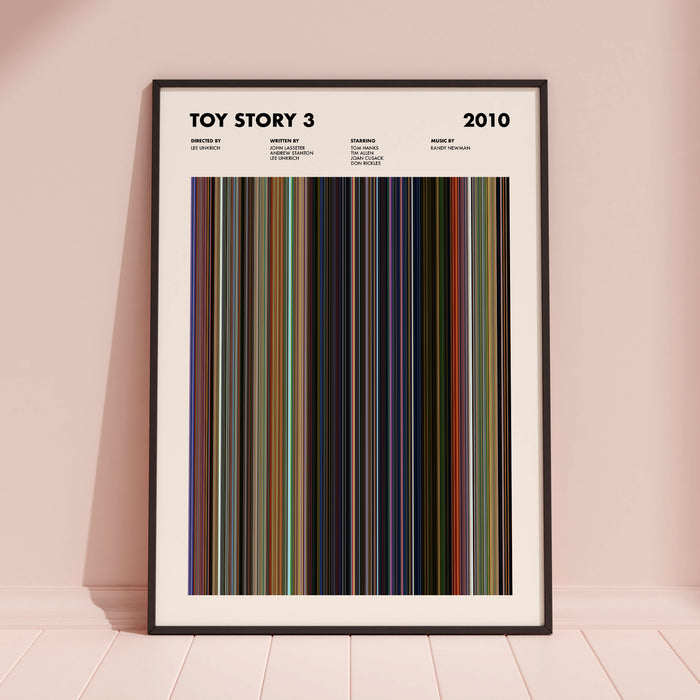 Toy Story 3 Movie Barcode Poster