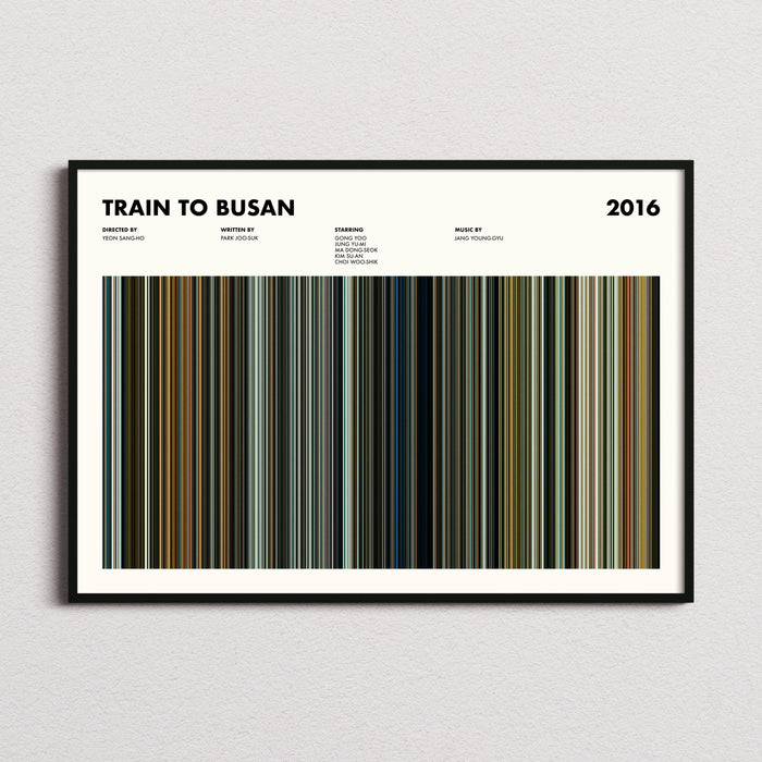 Train to Busan Movie Barcode Poster