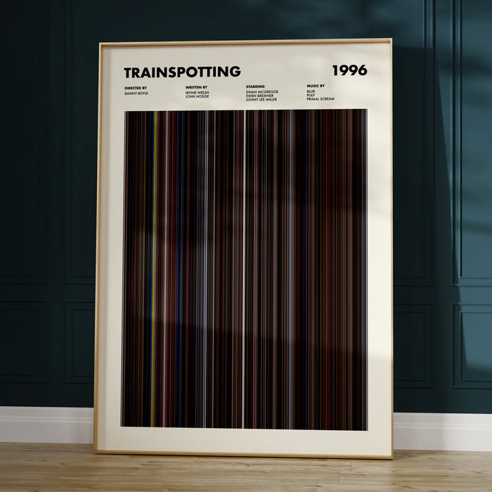 Trainspotting Movie Barcode Poster