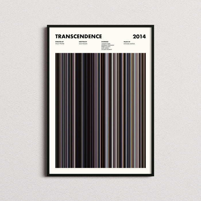Transcendence Movie Barcode Poster