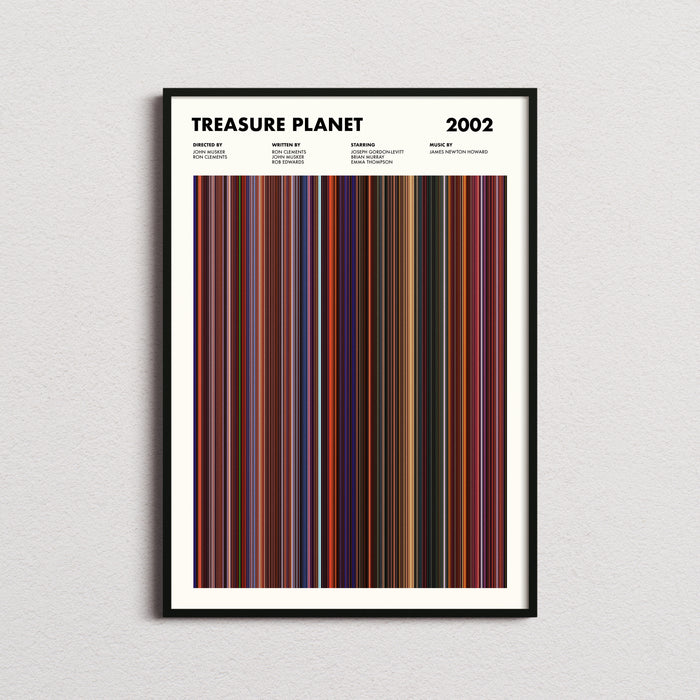 Treasure Planet Movie Barcode Poster