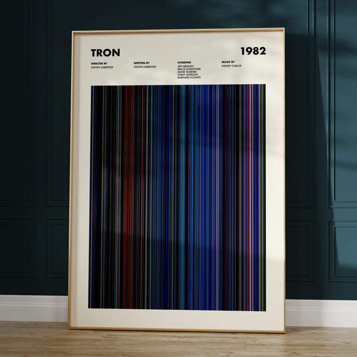 Tron Movie Barcode Poster