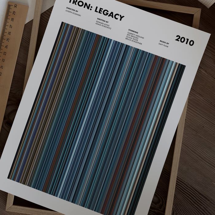 Tron Legacy Movie Barcode Poster