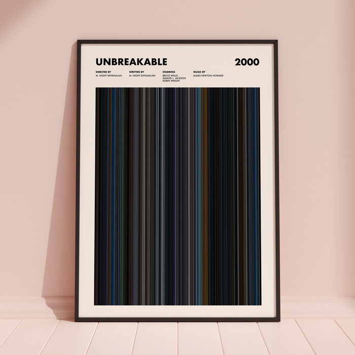 Unbreakable Movie Barcode Poster