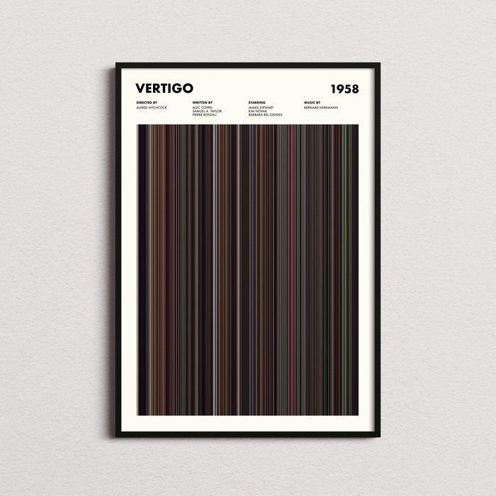 Vertigo Movie Barcode Poster