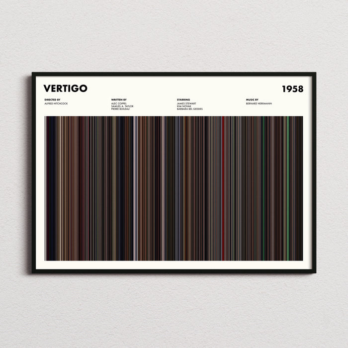Vertigo Movie Barcode Poster