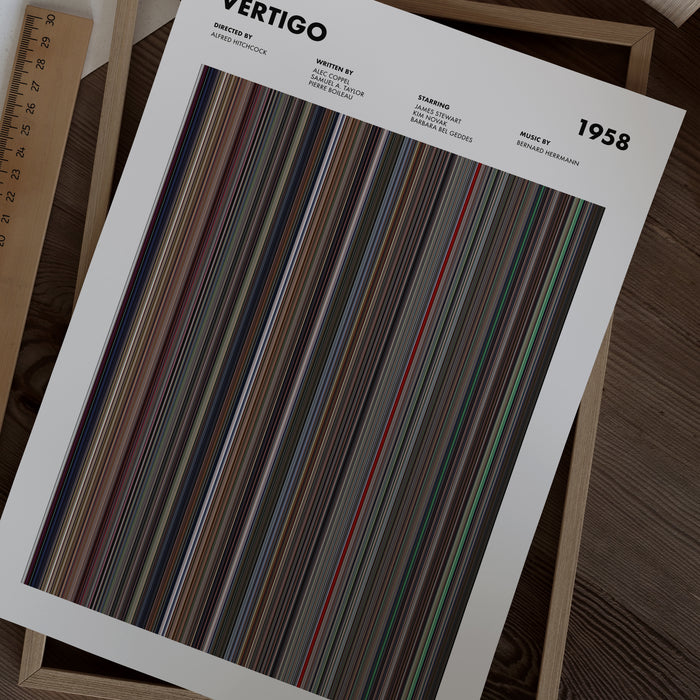 Vertigo Movie Barcode Poster