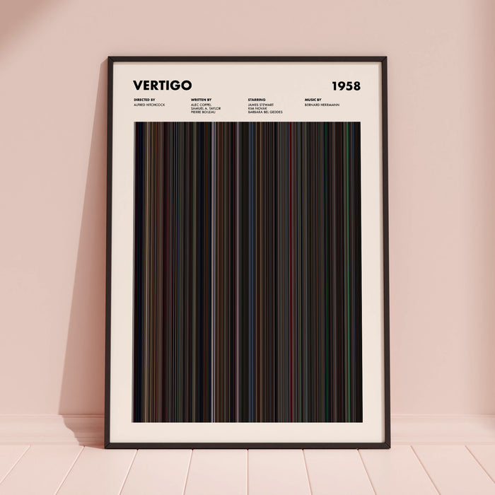 Vertigo Movie Barcode Poster