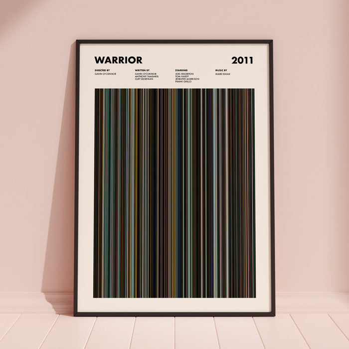 Warrior Movie Barcode Poster