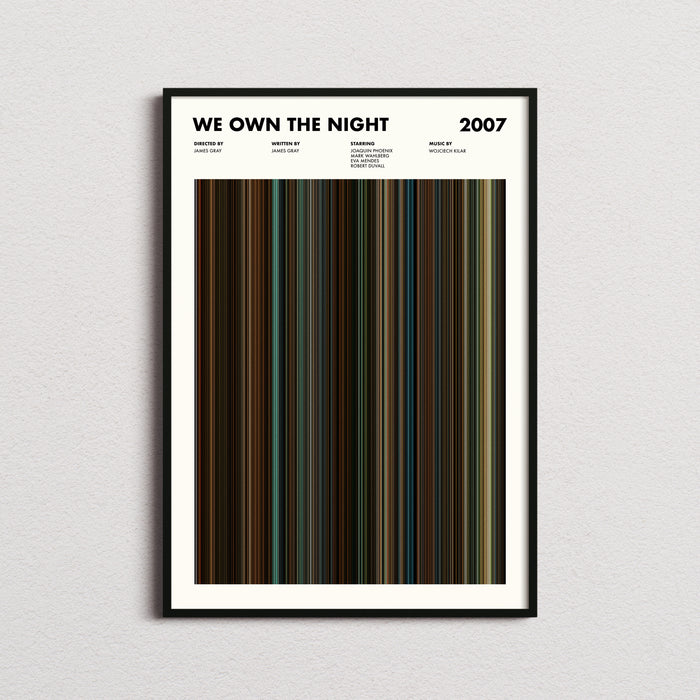 We Own The Night Movie Barcode Movie Barcode Poster