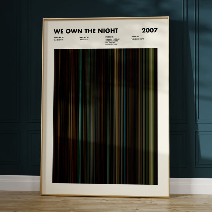 We Own The Night Movie Barcode Movie Barcode Poster
