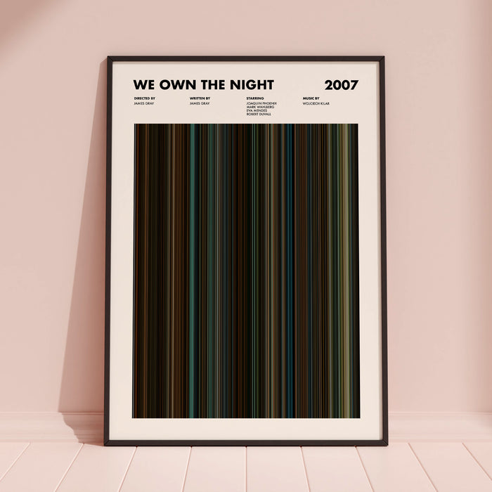 We Own The Night Movie Barcode Movie Barcode Poster