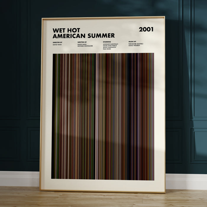 Wet Hot American Summer Movie Barcode Poster