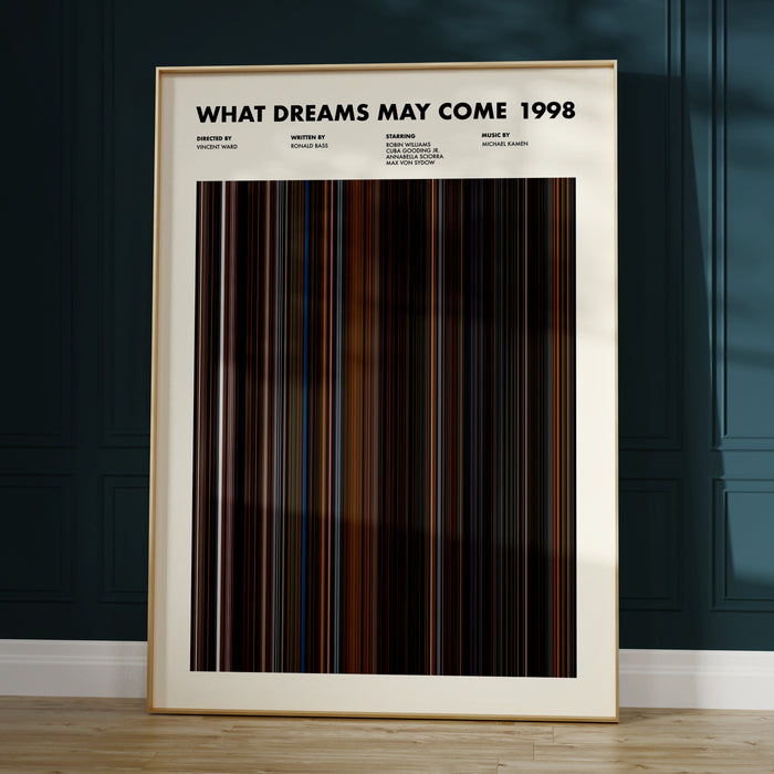What Dreams May Come Movie Barcode Poster