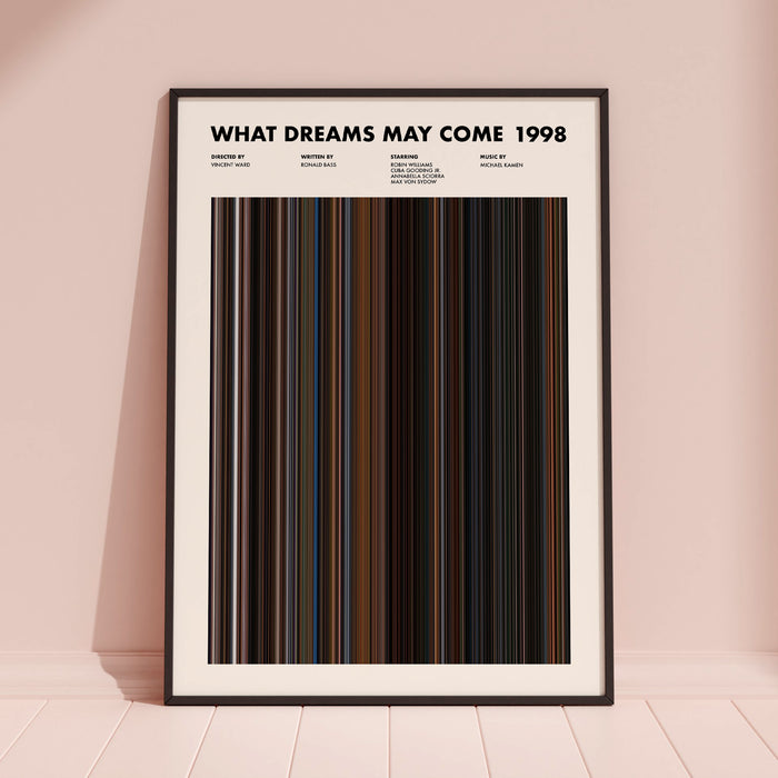 What Dreams May Come Movie Barcode Poster