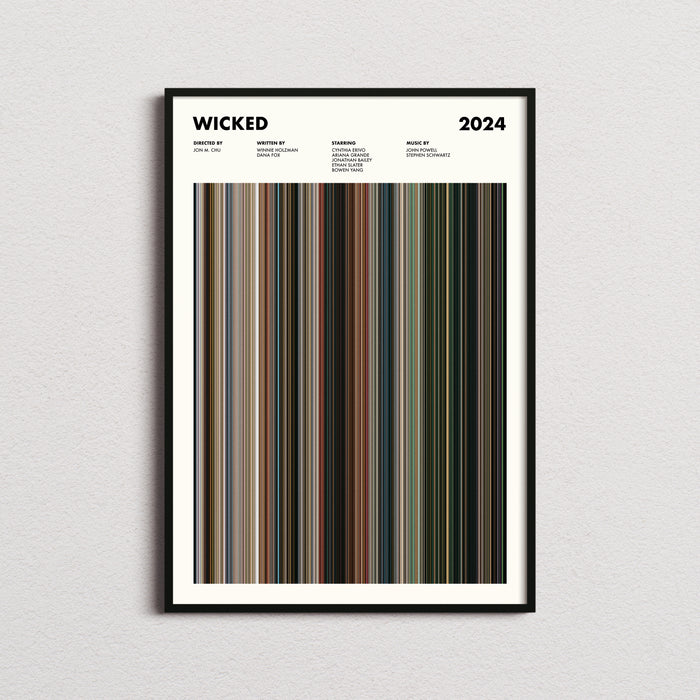 Wicked Movie Barcode Poster