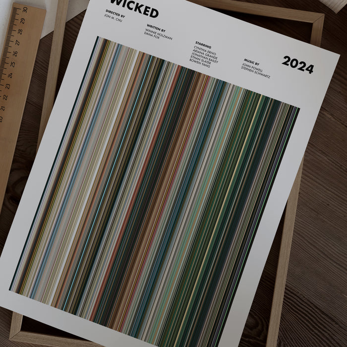 Wicked Movie Barcode Poster