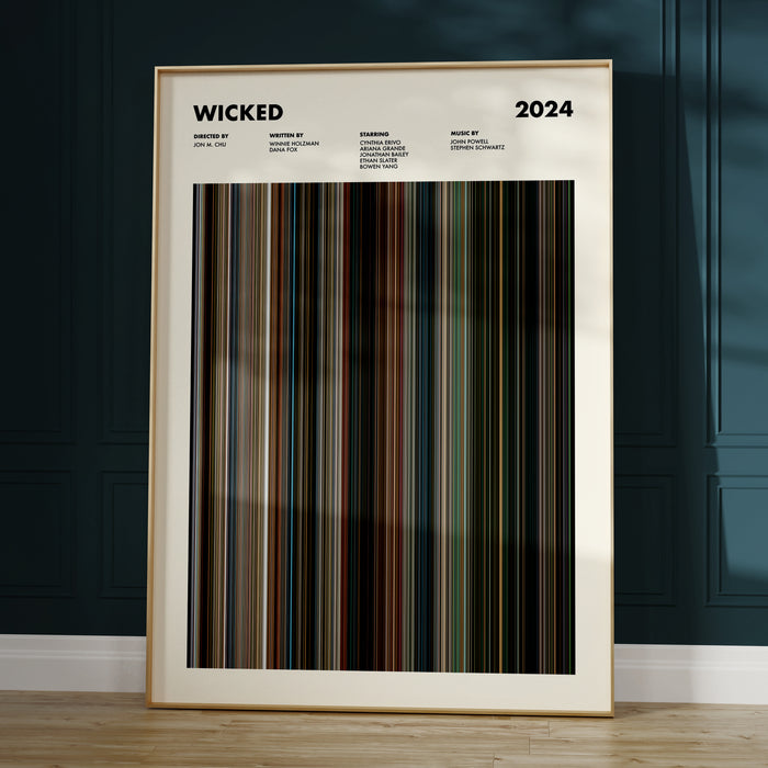 Wicked Movie Barcode Poster
