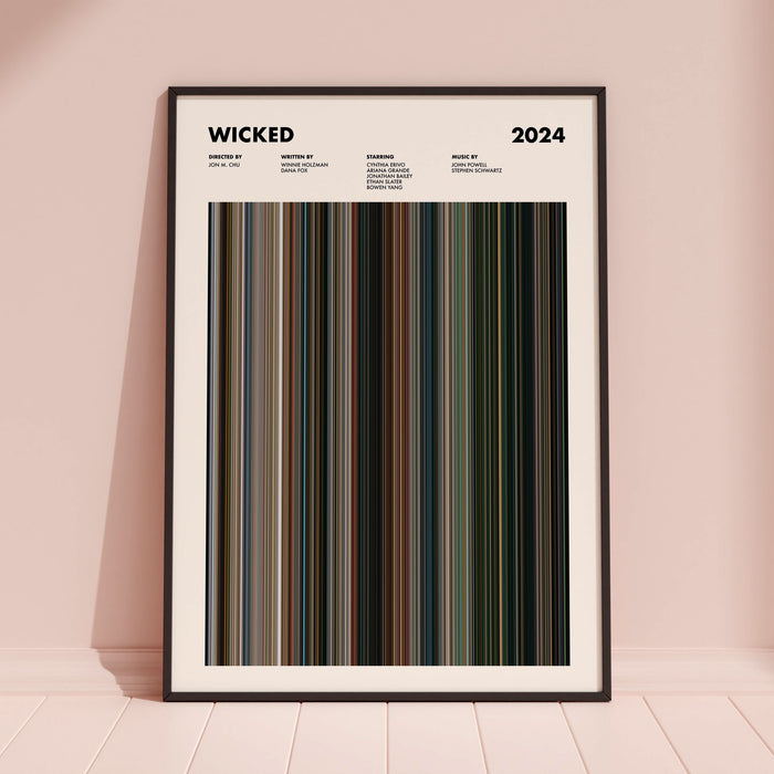 Wicked Movie Barcode Poster