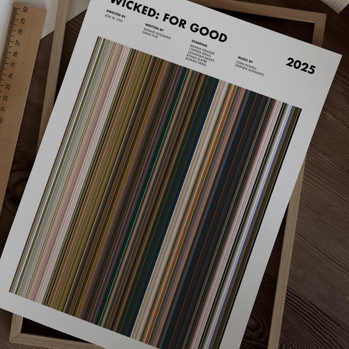 Wicked: For Good Movie Barcode Poster