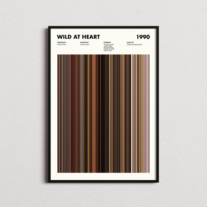 Wild At Heart Movie Barcode Poster
