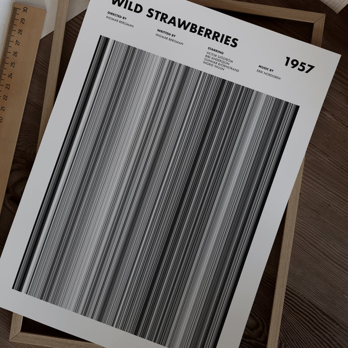 Wild Strawberries Movie Barcode Poster