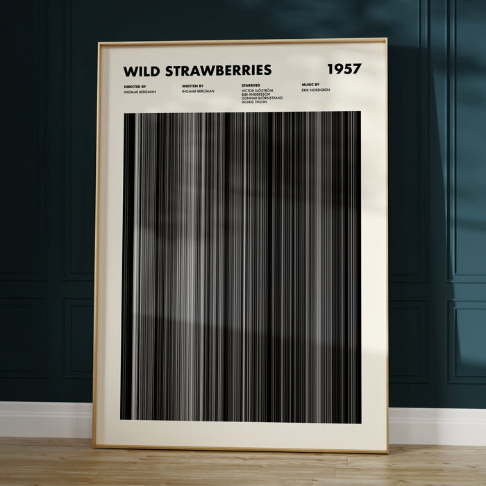 Wild Strawberries Movie Barcode Poster