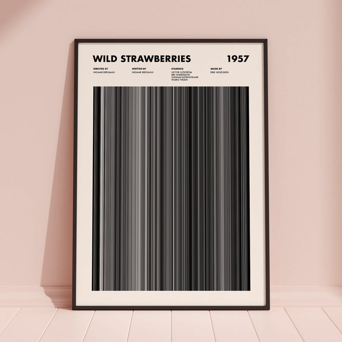 Wild Strawberries Movie Barcode Poster