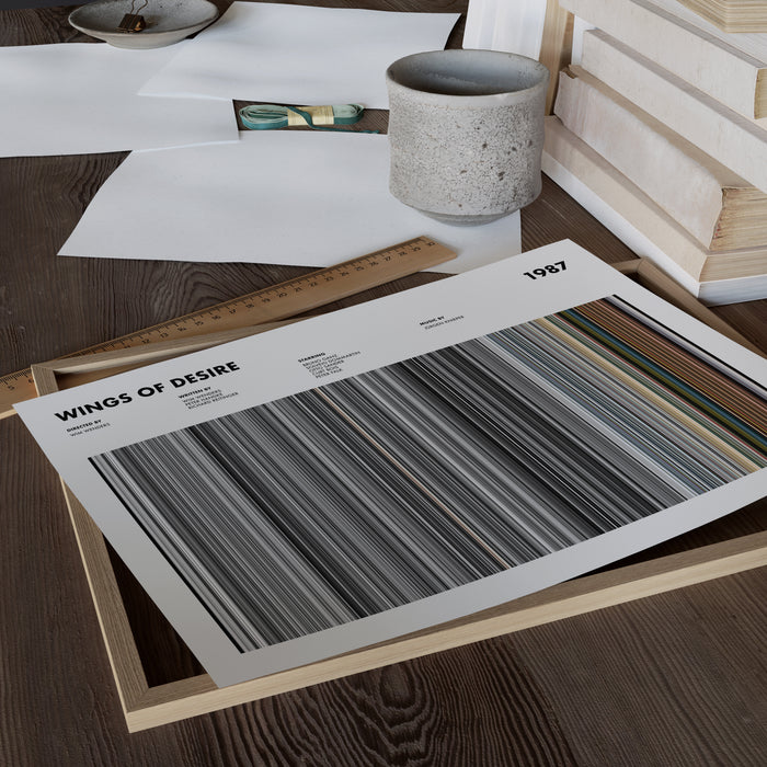 Wings of Desire Movie Barcode Poster