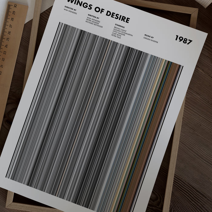 Wings of Desire Movie Barcode Poster