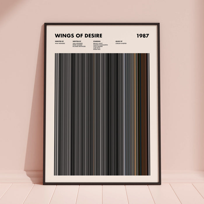 Wings of Desire Movie Barcode Poster