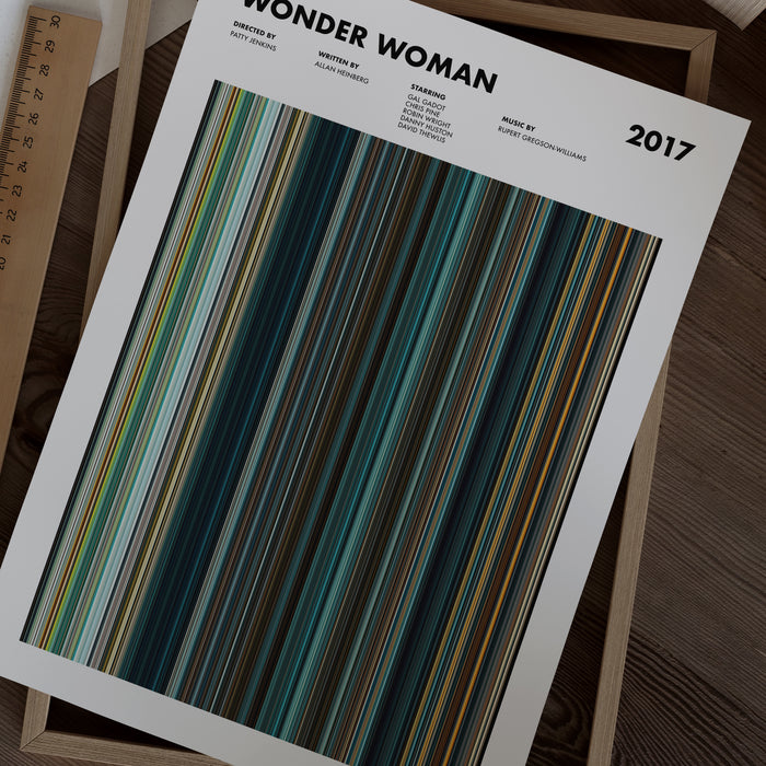 Wonder Woman Movie Barcode Poster