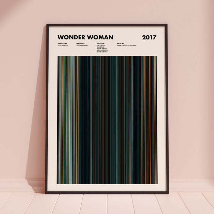 Wonder Woman Movie Barcode Poster
