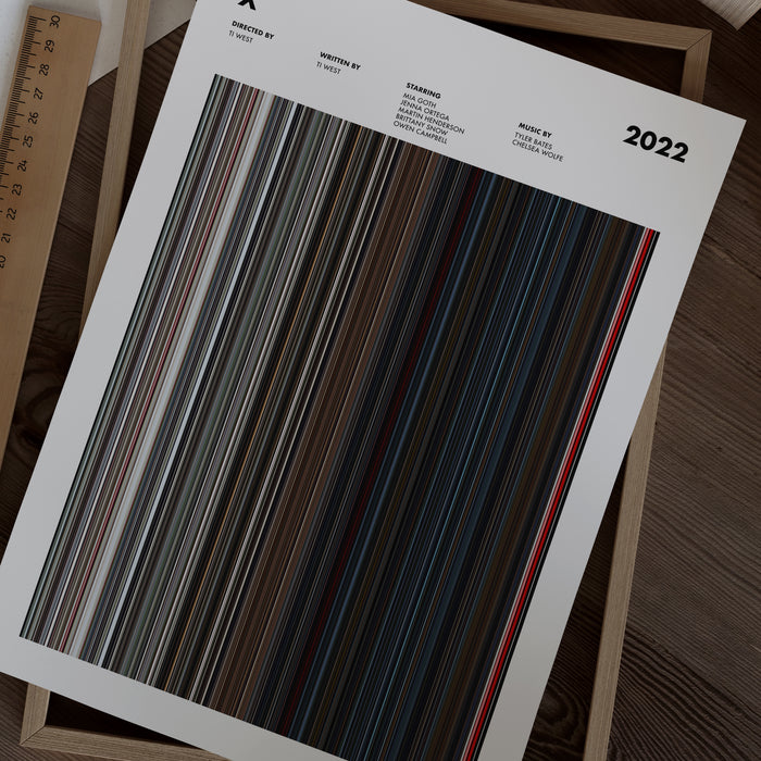 X Movie Barcode Poster