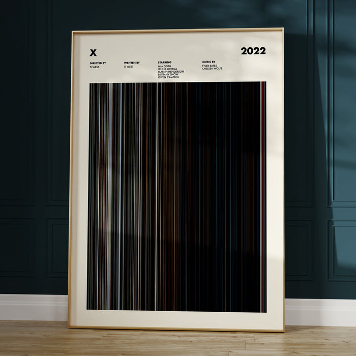 X Movie Barcode Poster