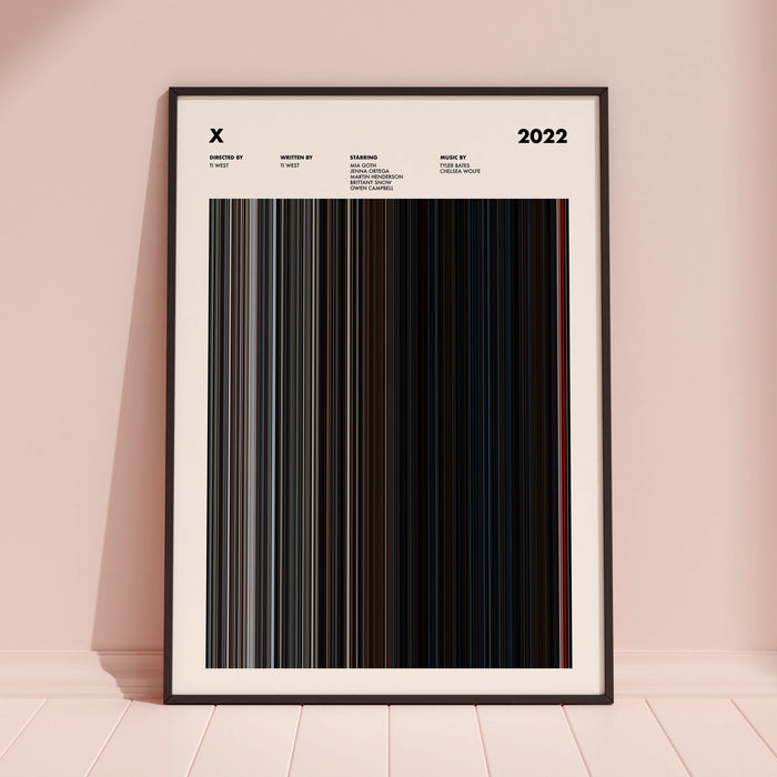 X Movie Barcode Poster