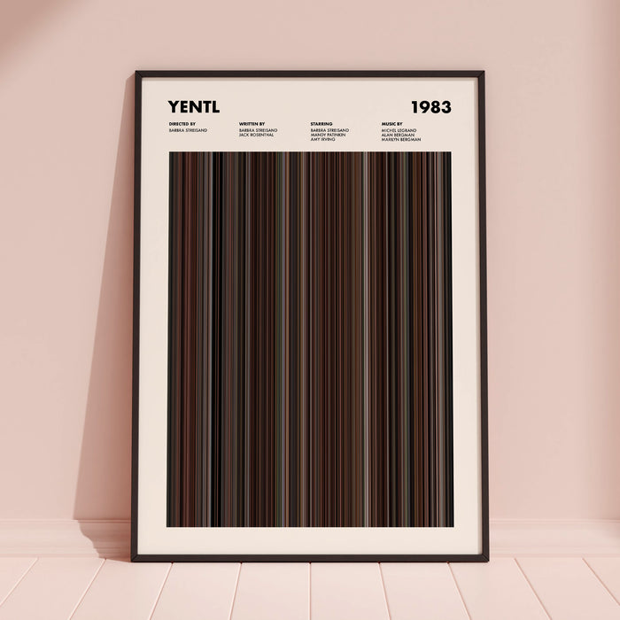 Yentl Movie Barcode Poster
